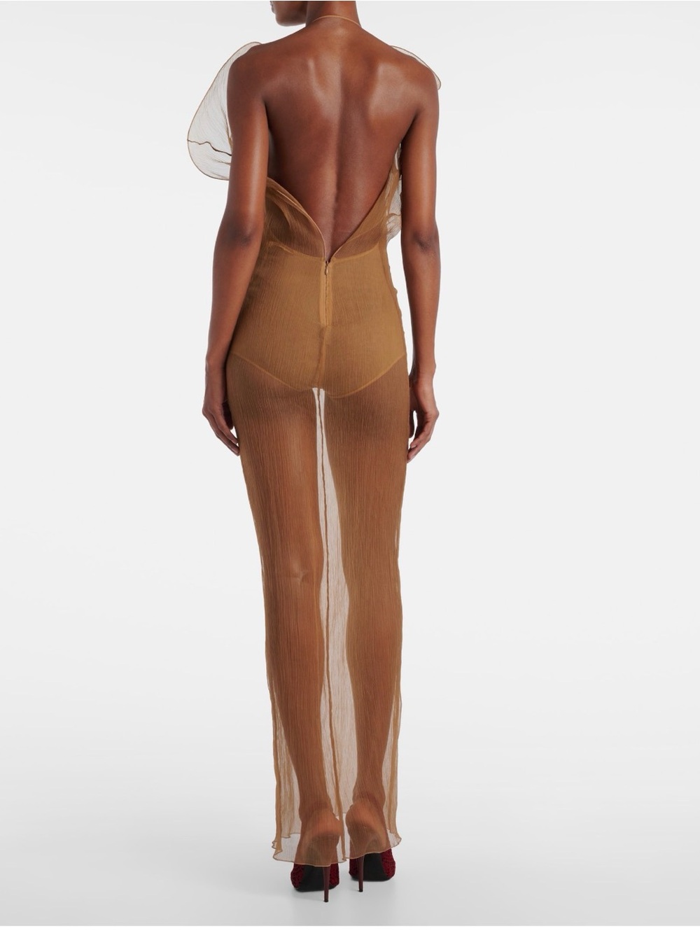 Magda Butrym Sheer Silk Organza Gown - Picture 4 of 6